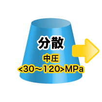 分散 中圧<30～120>MPa